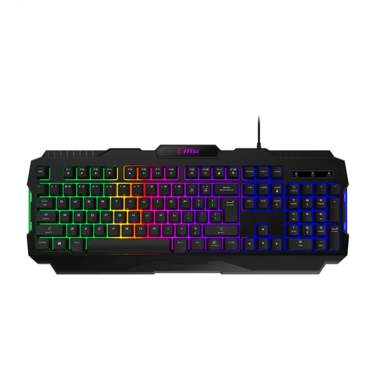 کیبورد گیمینگ ام اس آی مدل FORGE GK100-مشکی
