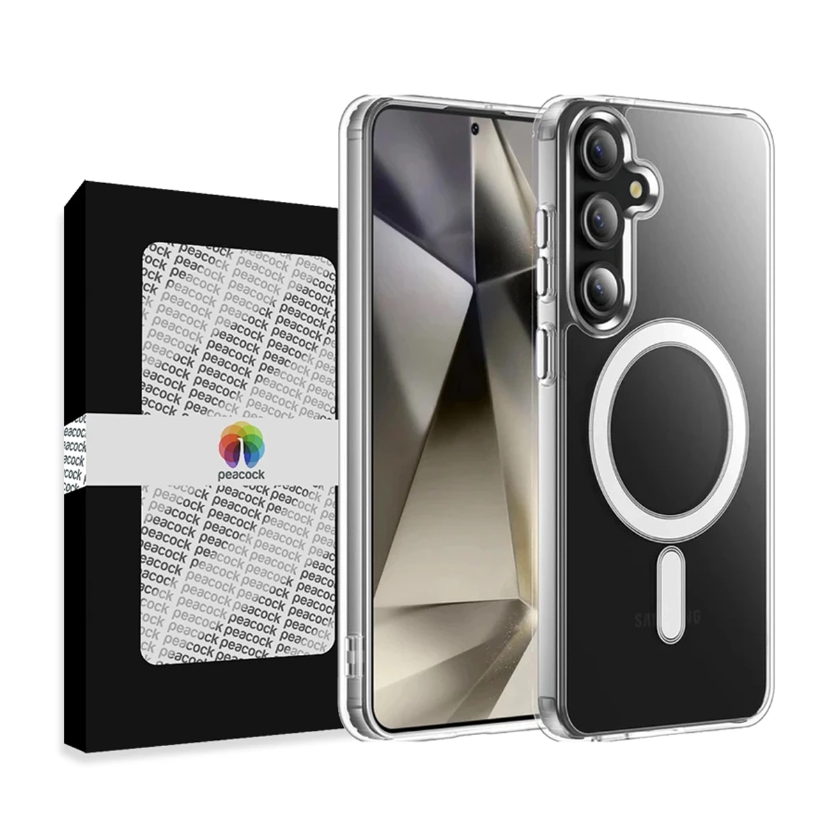 کاور مدل clear magsafe مناسب برای گوشی موبایل سامسونگ Galaxy S25 Fe-بی رنگ شفاف