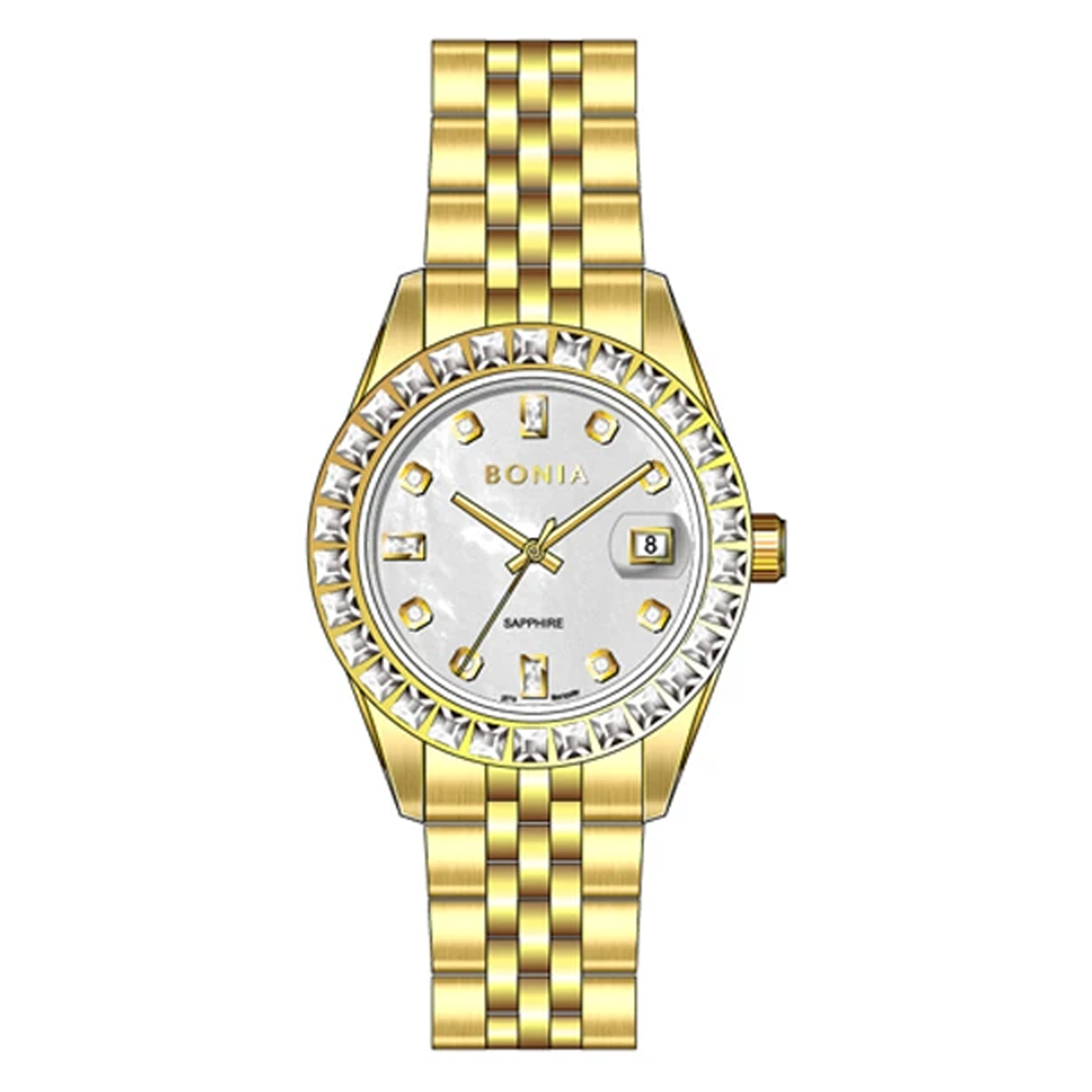 ساعت مچی عقربه ای زنانه بونیا مدل BNB10087-2257S ساعت مچی عقربه ای زنانه بونیا مدل BNB10087-2257S
