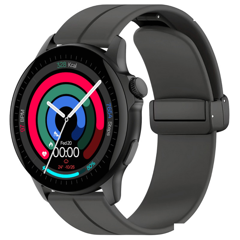 ساعت هوشمند جی تب مدل GTR4 با بند سیلیکونی