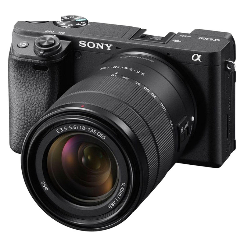 دوربین دیجیتال بدون آینه سونی مدل a6400 با لنز ۱۸ - ۱۳۵ میلیمتر f/3.5 - f/5.6