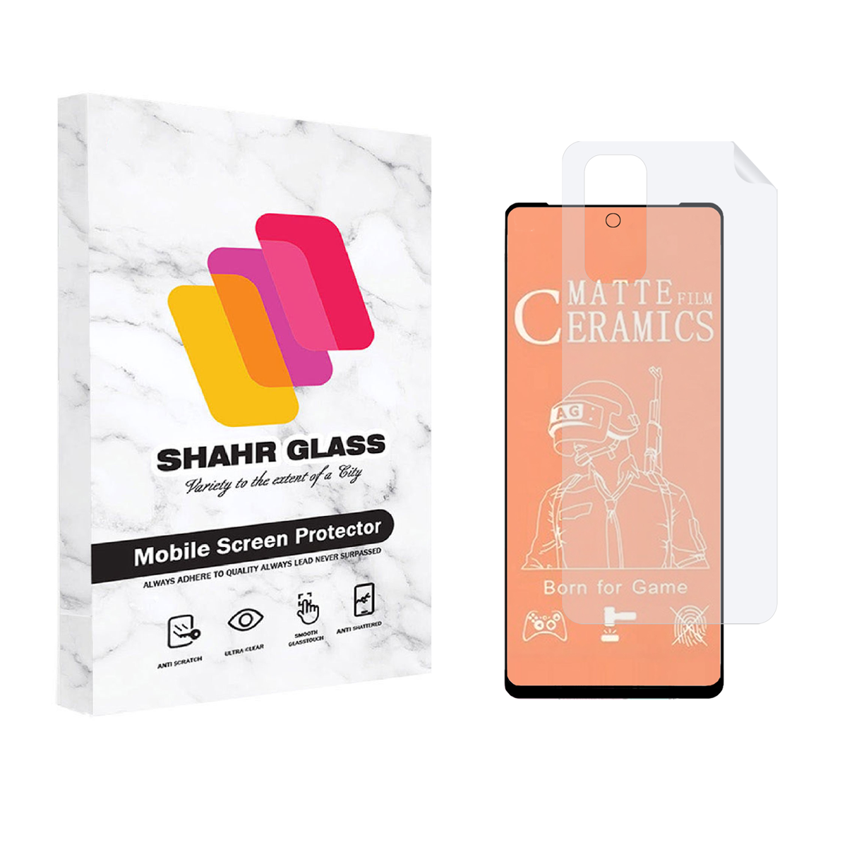 گلس گوشی شیائومی Redmi Note 11s 4G شهر گلس مدل 2CMN به همراه محافظ پشت گوشی-مشکی