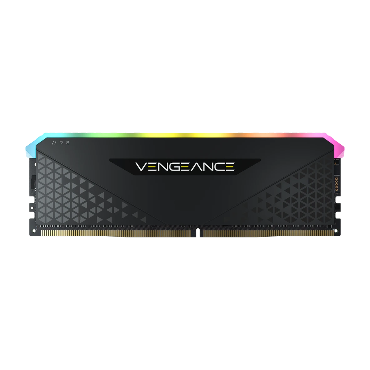 رم کامپیوتر DDR4 تک کاناله 3200 مگاهرتز CL16 کورسیر مدل VENGEANCE RGB RS ظرفیت 16 گیگابایت-مشکی