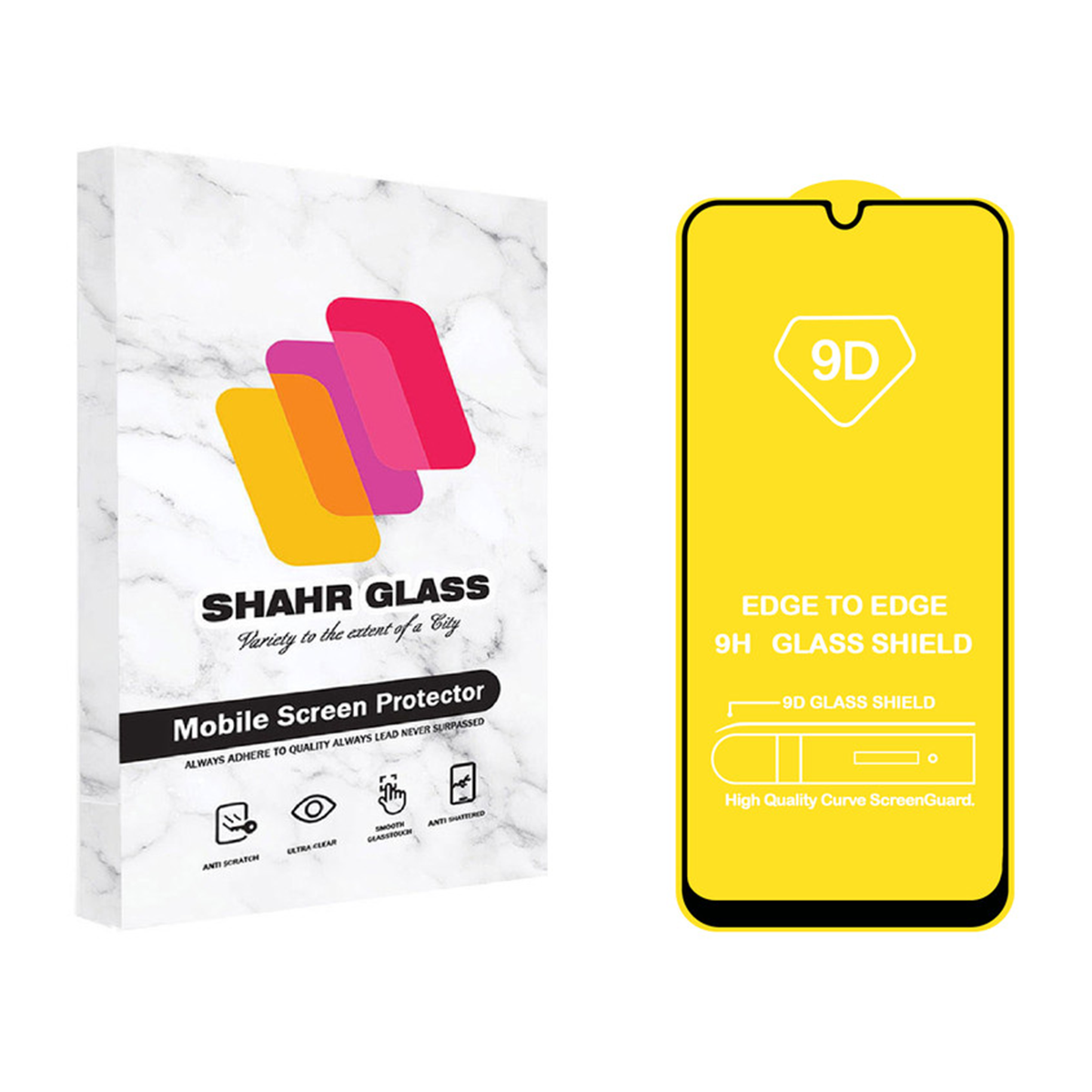 گلس گوشی سامسونگ Galaxy A04 شهر گلس مدل FUL-مشکی