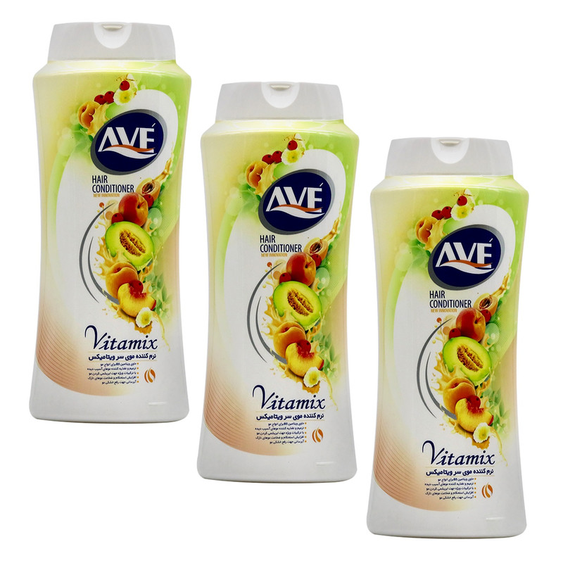 نرمکننده مو اوه مدل ویتامیکس حجم 750 میلیلیتر بسته 3 عددی