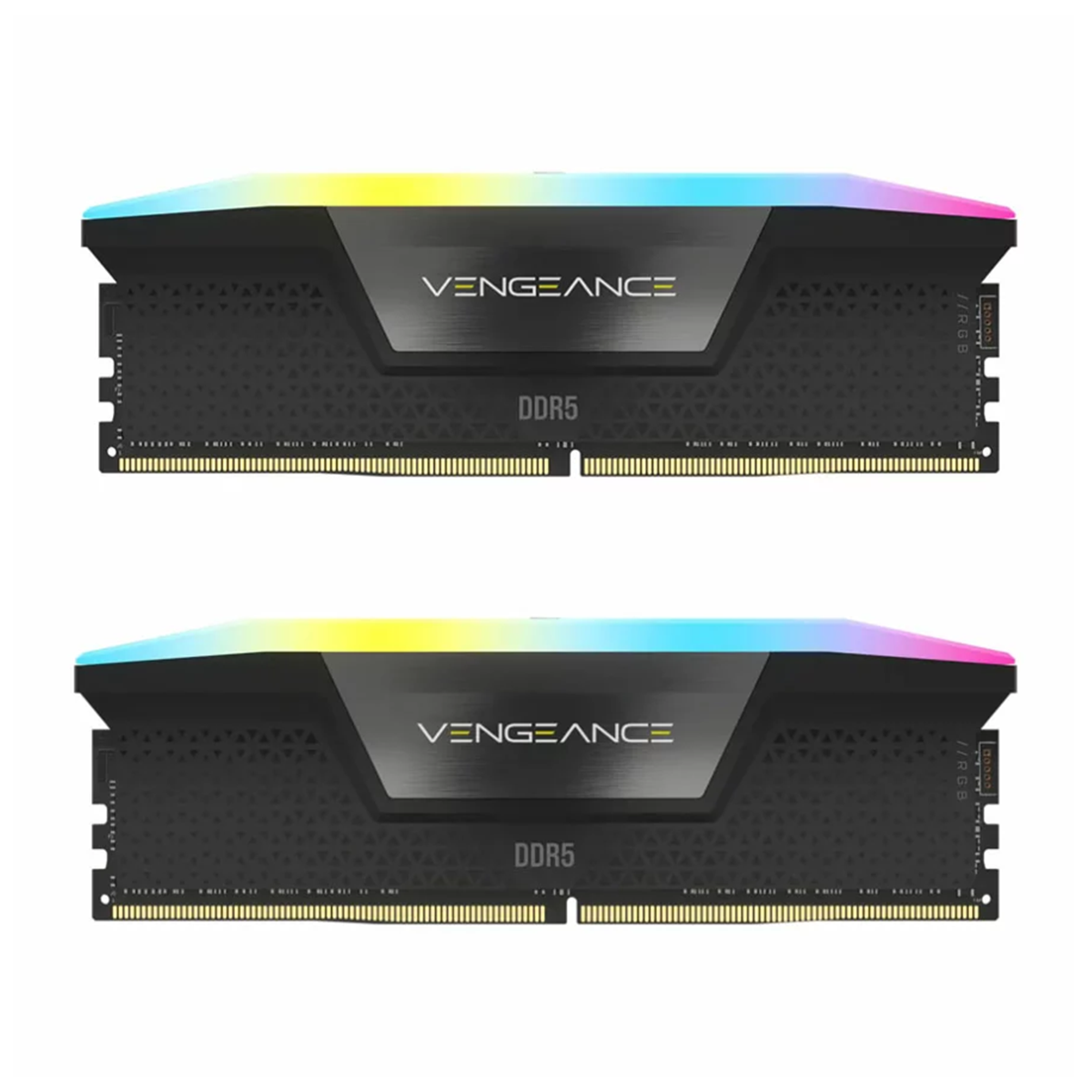 رم کامپیوتر DDR5 دو کاناله 5200 مگاهرتز CL40 کورسیر مدل VENGEANCE RGB ظرفیت 32 گیگابایت