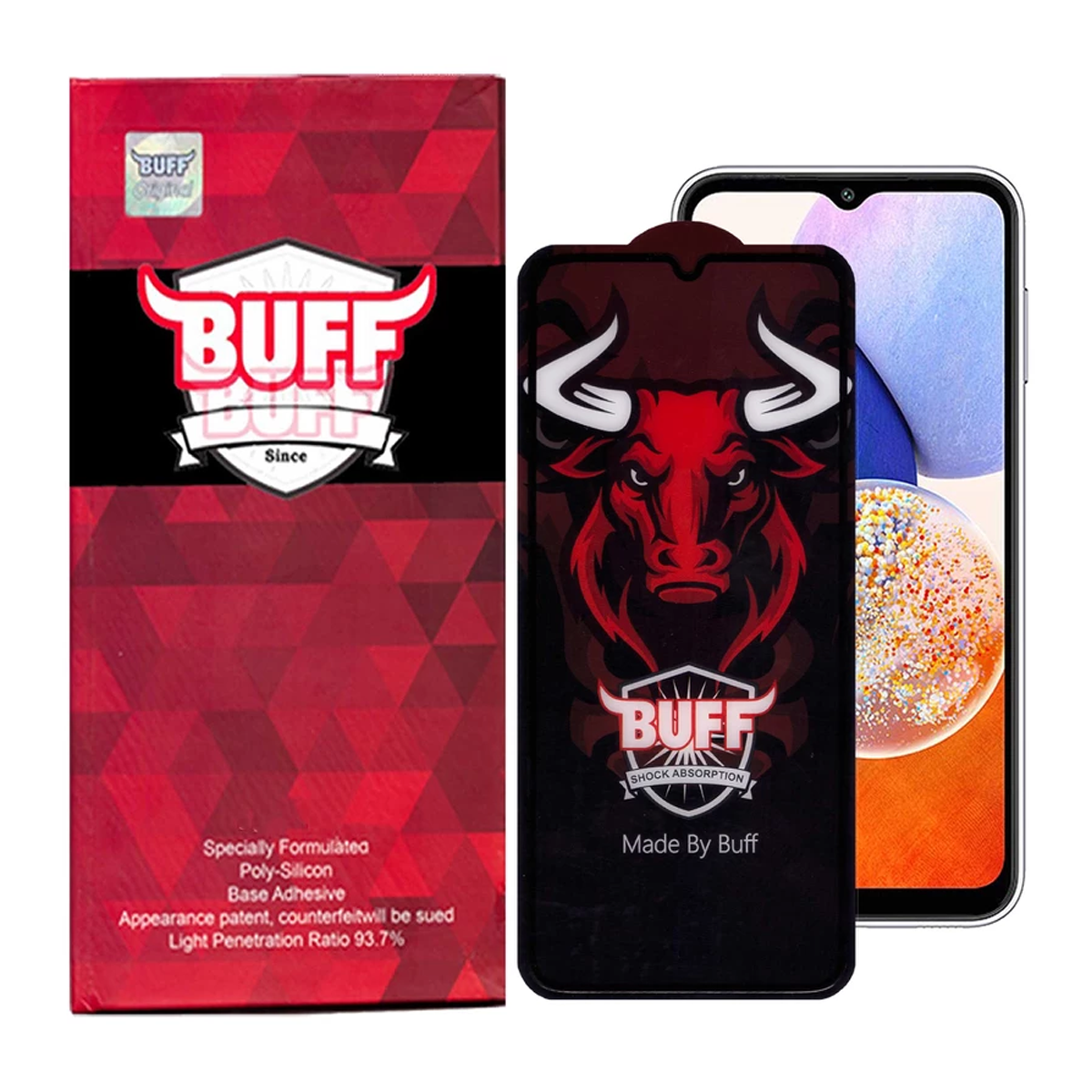 محافظ صفحه نمایش گوشی سامسونگ Galaxy A14 بوف سرامیکی مدل Pro-مشکی