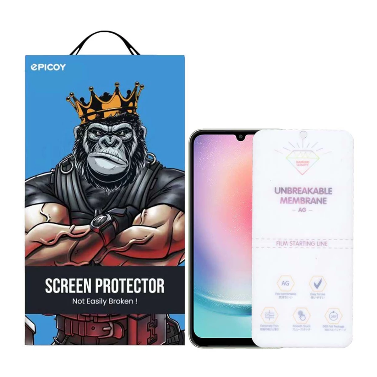 گلس گوشی سامسونگ Galaxy A24 اپیکوی مدل Hydrogel-Matte