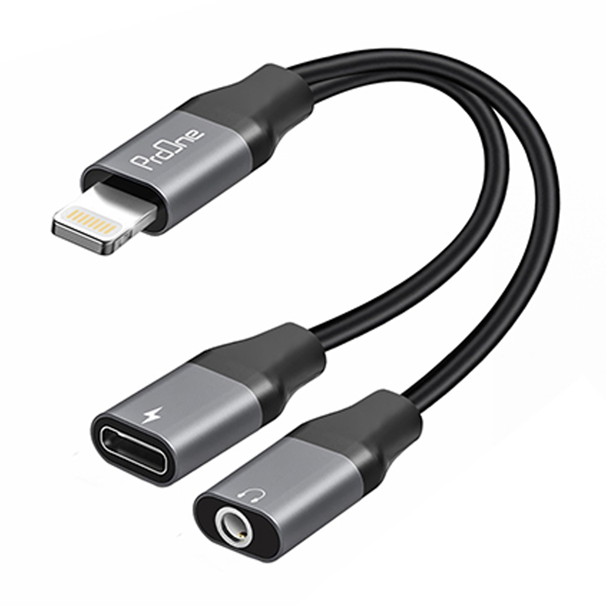 کابل AUX به لایتنینگ پرووان مدل PCA46 طول 15 سانتی‌ متر