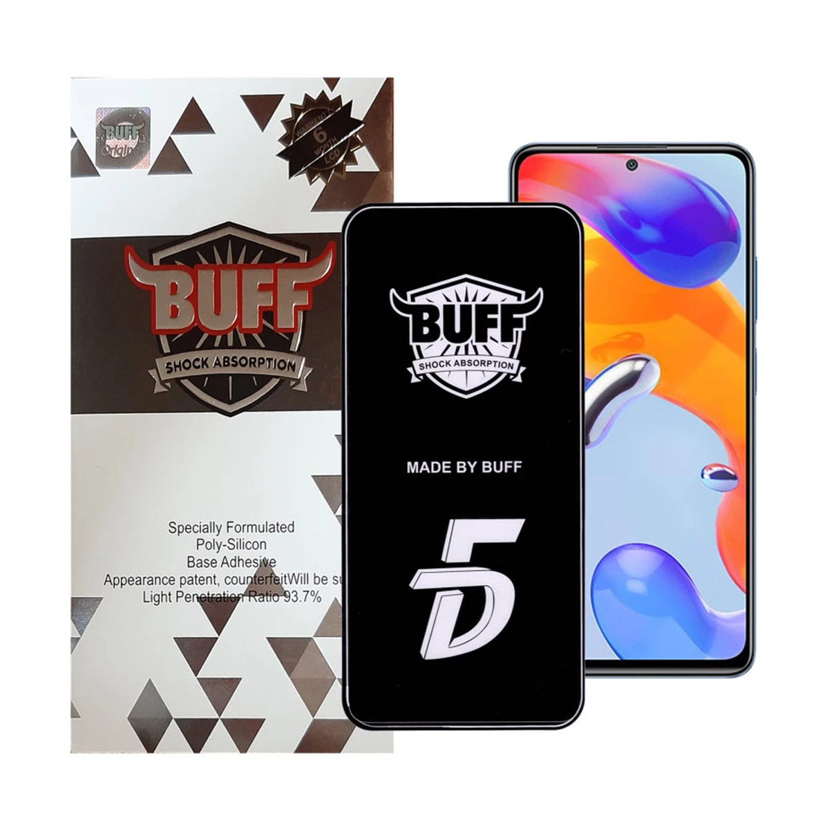 گلس گوشی شیائومی Redmi Note 12 Pro 4G بوف سرامیکی مدل 5D