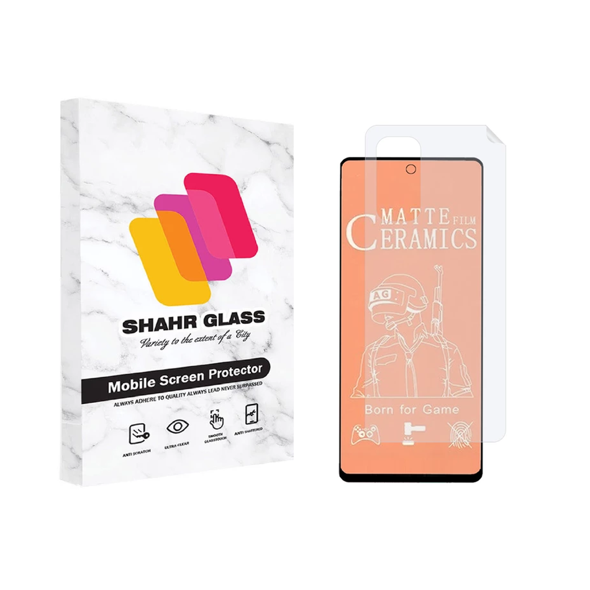 محافظ صفحه نمایش گوشی شیائومی Redmi Note 11 Pro 5G شهر گلس سرامیکی مات مدل 2CMN به همراه محافظ پشت گوشی-مشکی