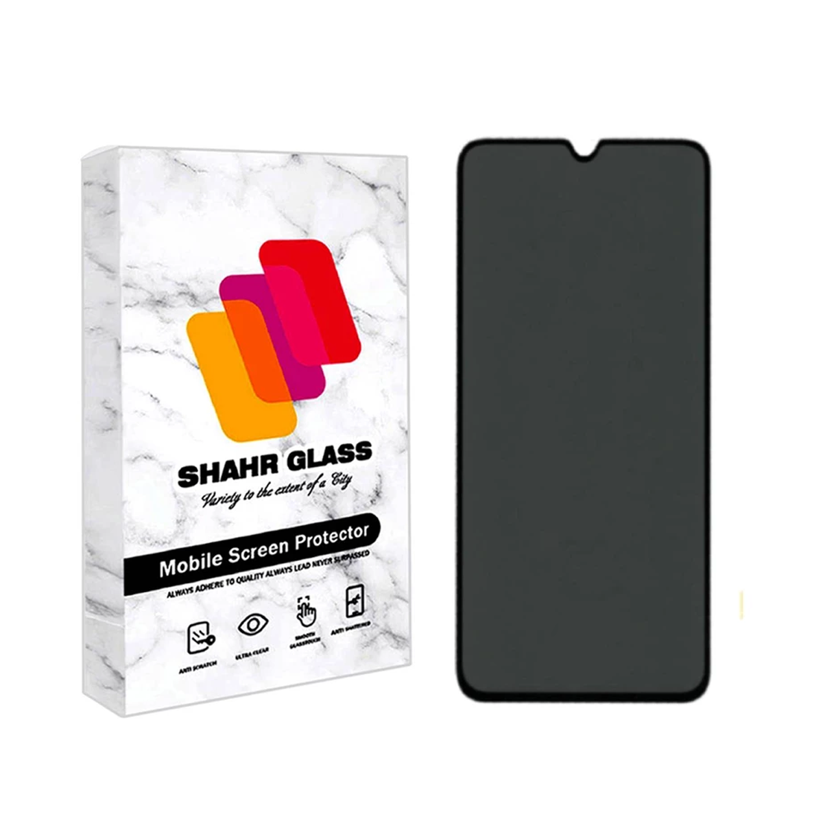 گلس گوشی جی پلاس X20 شهر گلس پرایوسی مدل PFSR-مشکی