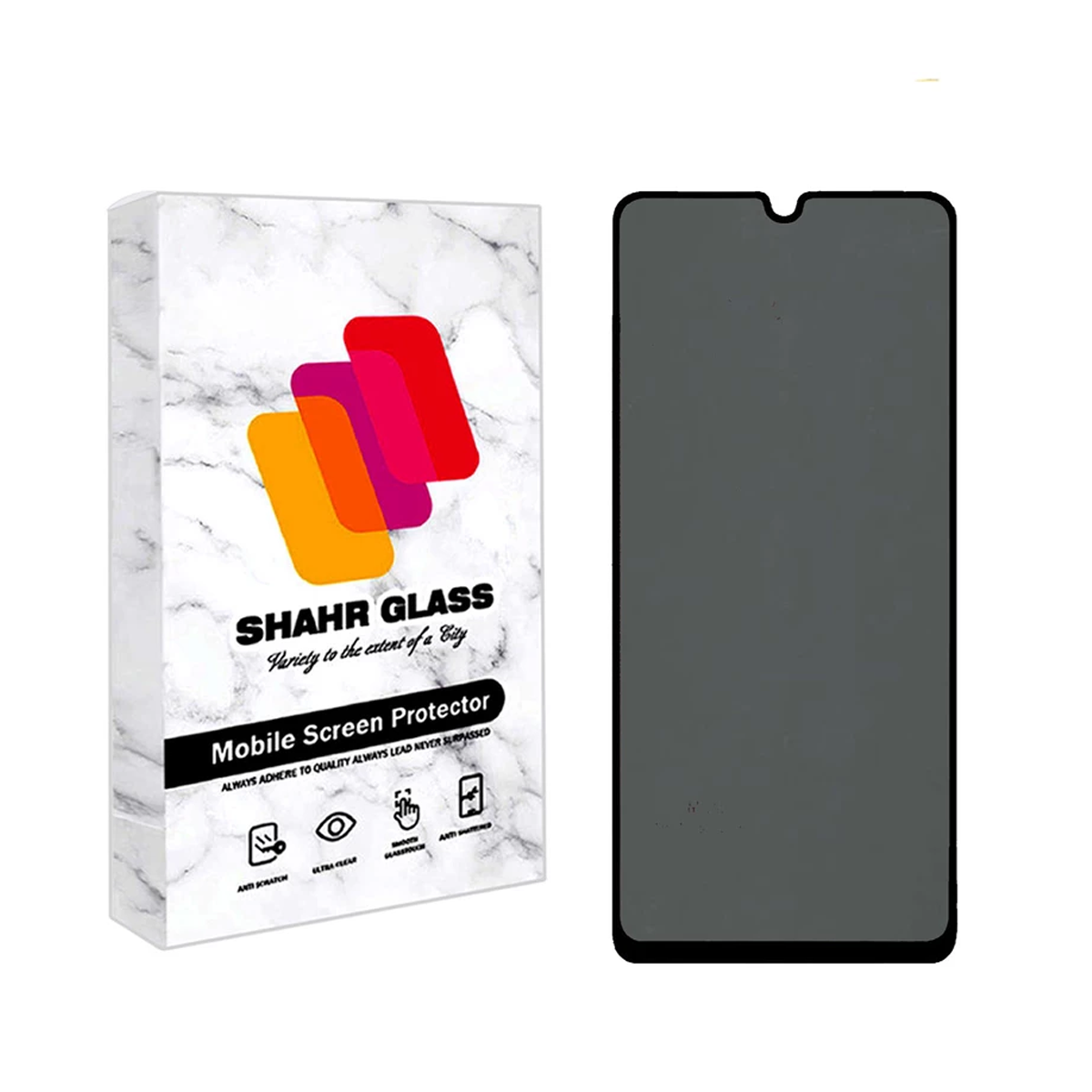 گلس گوشی شیائومی Redmi A2 Plus شهر گلس پرایوسی مدل PFSR-مشکی