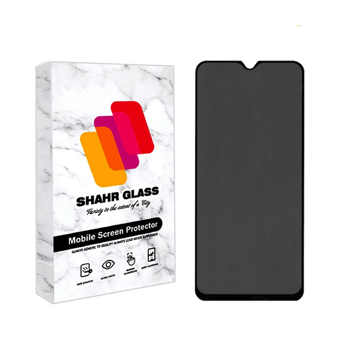 گلس گوشی سامسونگ Galaxy A34 شهر گلس پرایوسی مدل PFSR-مشکی