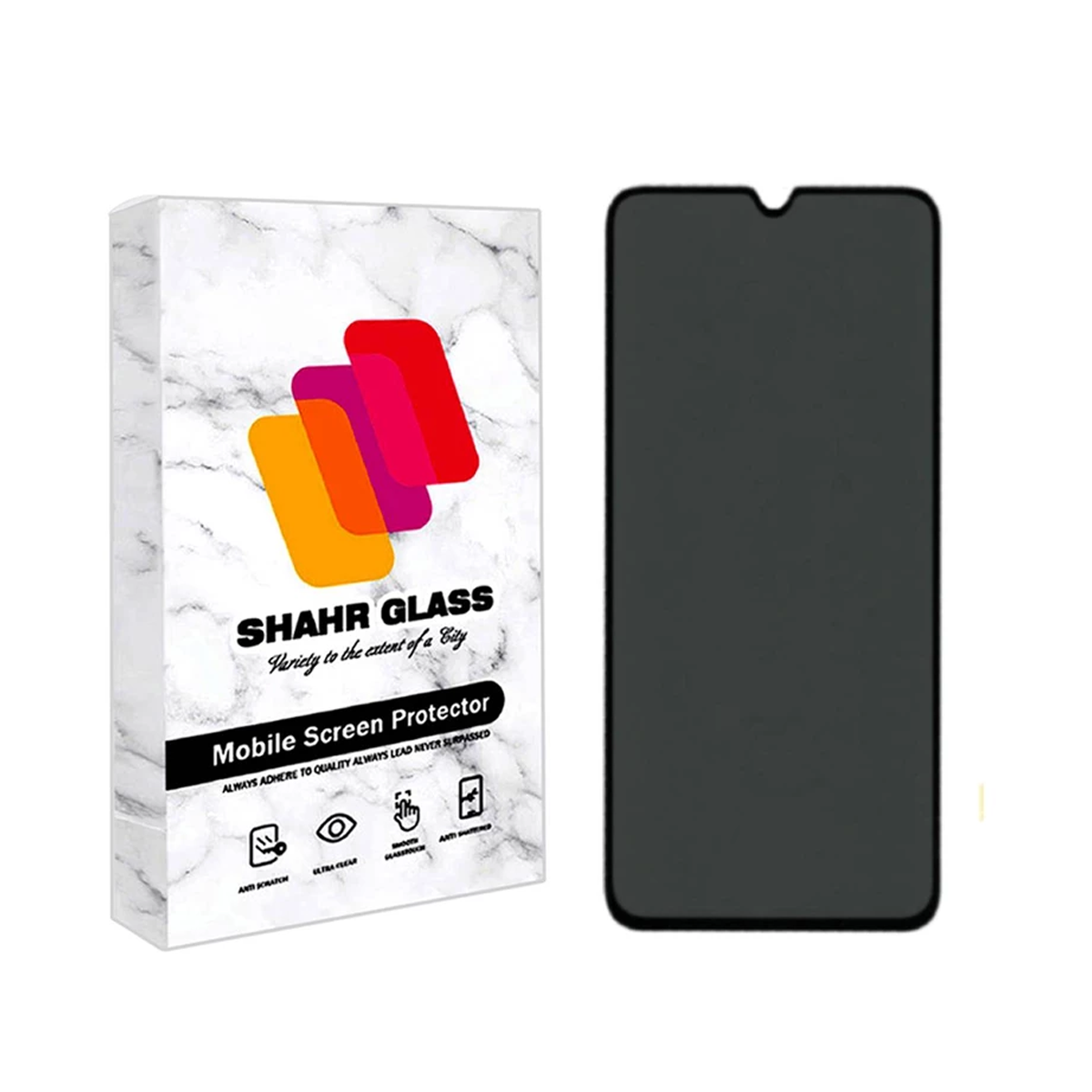 گلس گوشی موتورولا Moto G72 شهر گلس پرایوسی مدل PFSR-مشکی