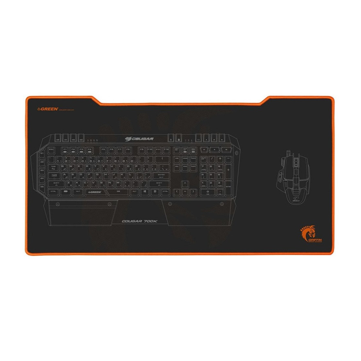 ماوس پد گیمینگ گرین مدل GRIFFIN 700-L-مشکی ماوس پد گیمینگ گرین مدل GRIFFIN 700-L-مشکی