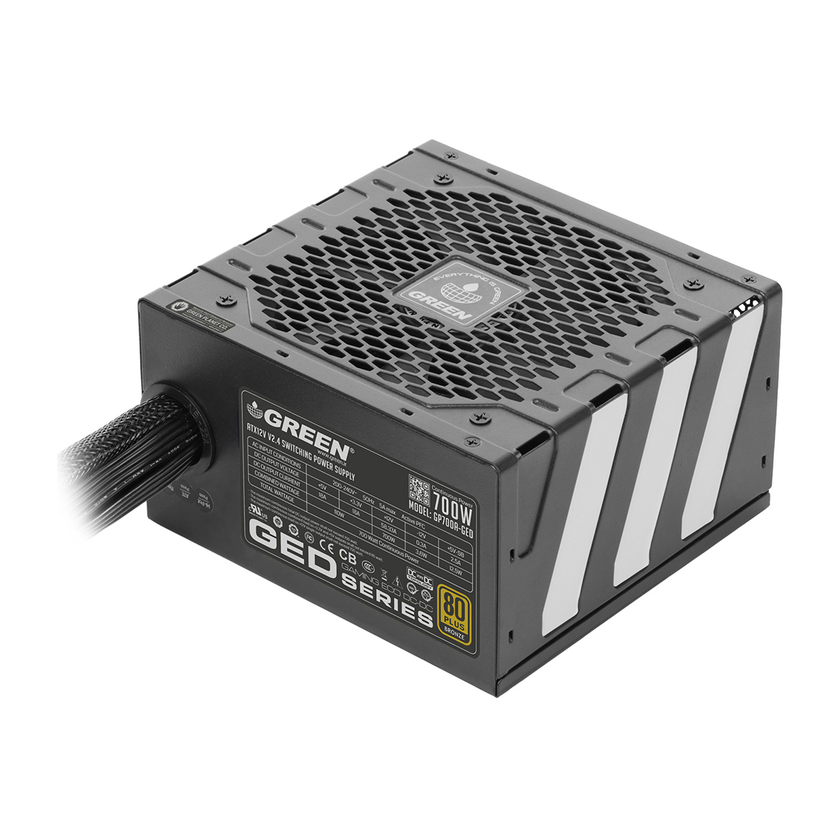 پاور کامپیوتر گرین مدل GP700A-GED-مشکی پاور کامپیوتر گرین مدل GP700A-GED-مشکی