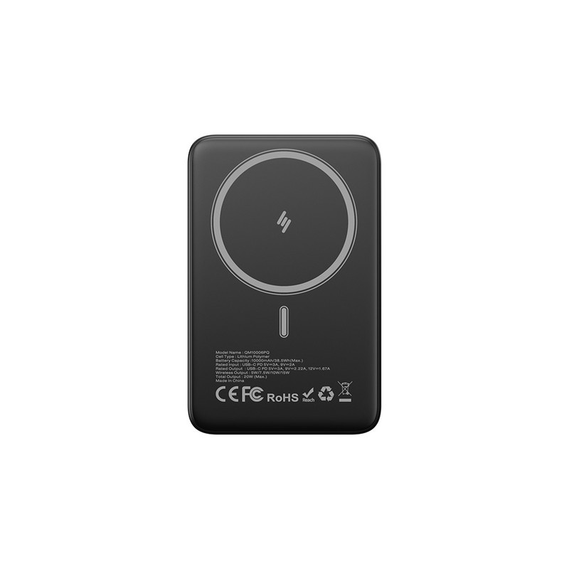پاوربانک بی سیم 20 وات انرجایزر مدل QM10006PQ ظرفیت 10000 میلی آمپرساعت