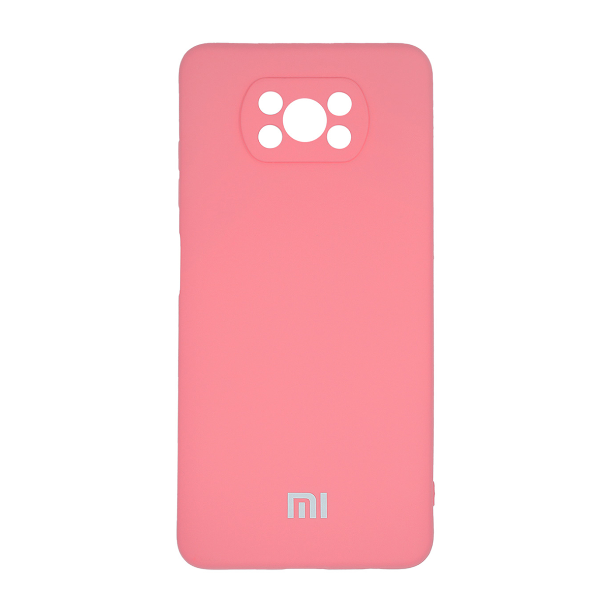  کاور سیلیکونی محافظ لنزدار مناسب برای گوشی موبایل شیائومی Poco X3 NFC/ Poco X3 Pro-صورتی