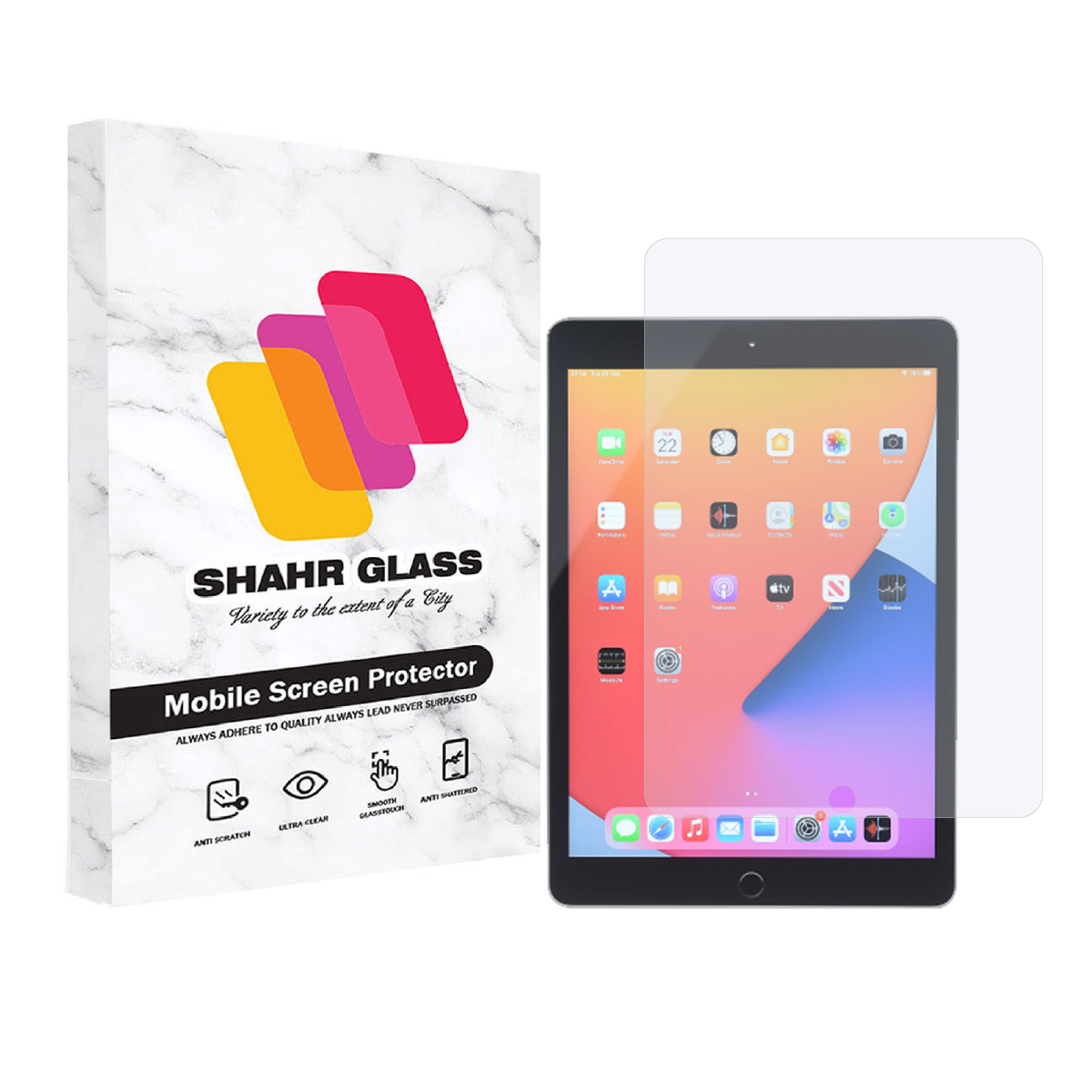 گلس تبلت اپل iPad Air 2 شهر گلس مدل UCCT2 -بی رنگ شفاف