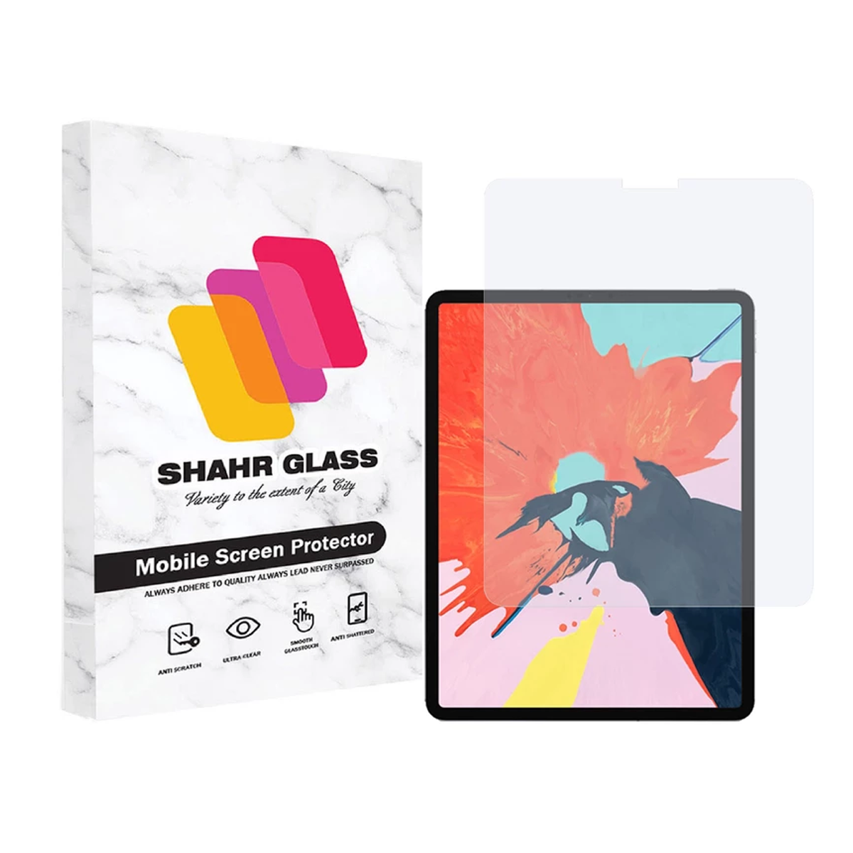 گلس تبلت اپل iPad Pro 12.9 2018 شهر گلس مدل UCCT3-بی رنگ شفاف