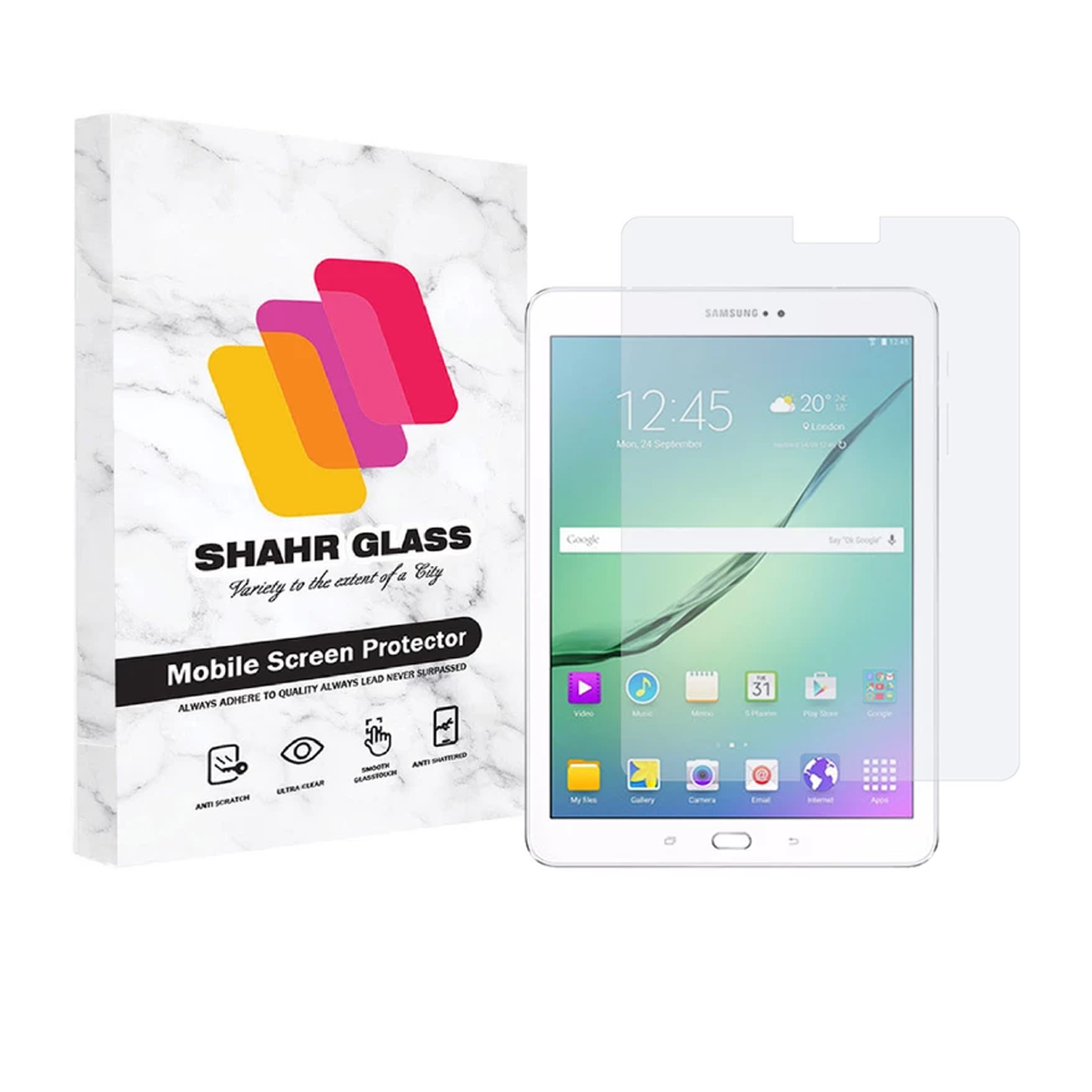 گلس تبلت سامسونگ Galaxy Tab S2 9.7 2015 شهر گلس مدل UCCT2 -بی رنگ شفاف