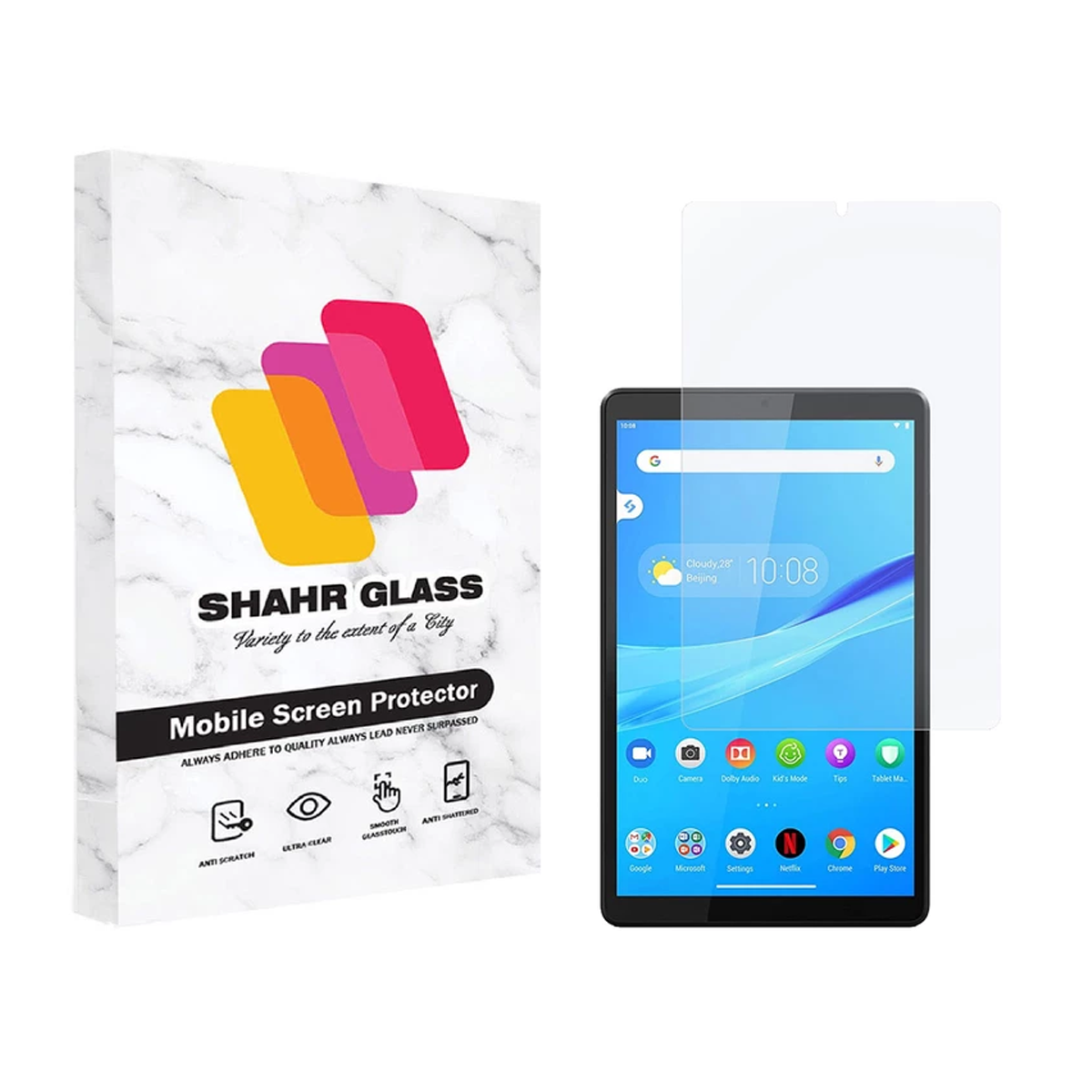 گلس تبلت لنوو Tab M8 شهر گلس مدل SMPT1-بی رنگ شفاف