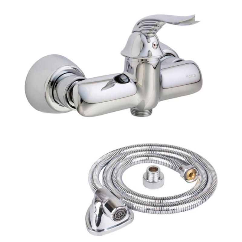 شیر سرویس بهداشتی کسری مدل رایان به همراه شلنگ توالت