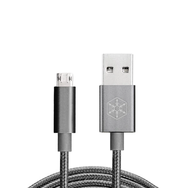 کابل Micro USB سیلور استون مدل CPU01 طول 0.5 متر-خاکستری