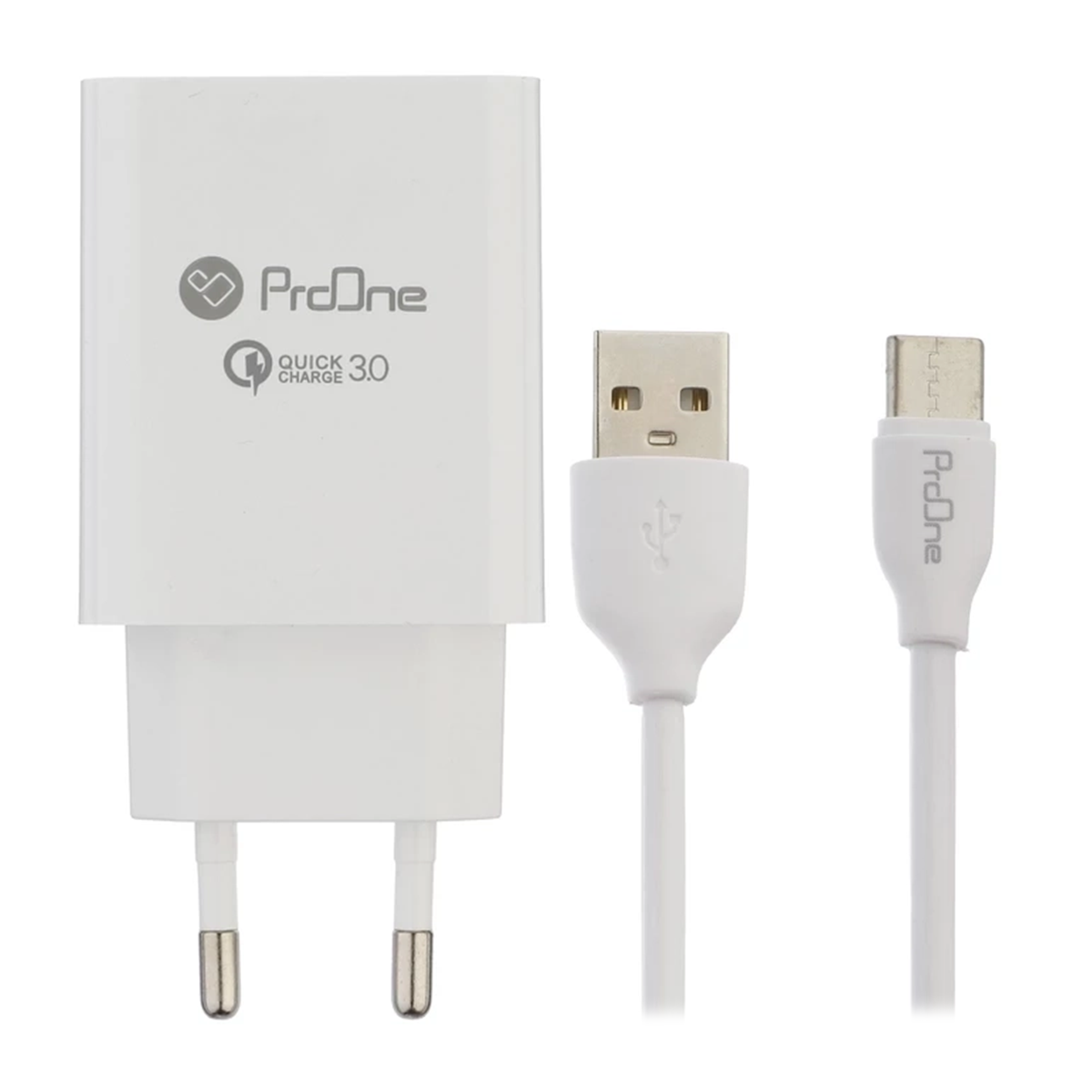 شارژر دیواری پرووان مدل PWC520 توان 18 وات با کابل USB-C