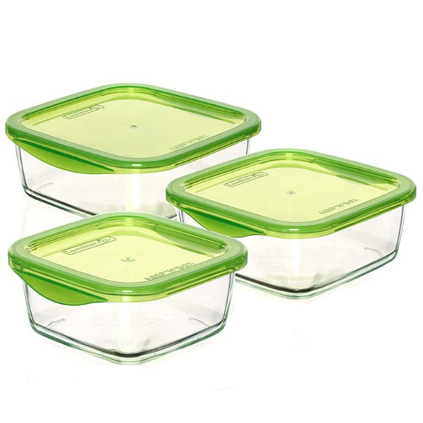 ست ظروف مربع 3 پارچه لومینارک دردار کد G4056