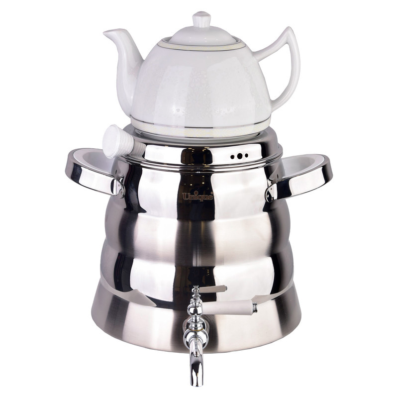 کتری و قوری یونیک کد 7248 گنجایش کتری 5.5 لیتر گنجایش قوری 1 لیتر