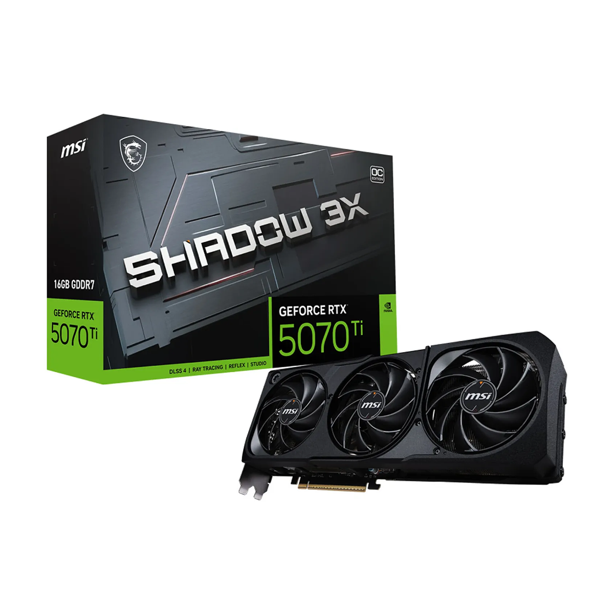 کارت گرافیک ام اس آی مدل GeForce RTX 5070 Ti 16GB SHADOW 3X OC