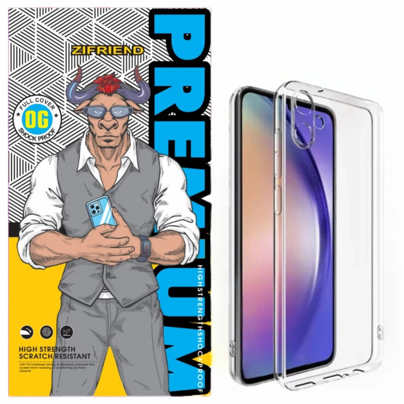 کاور گوشی سامسونگ Galaxy A07 زیفرند مدل ژله ای محافظ لنز -بی رنگ شفاف