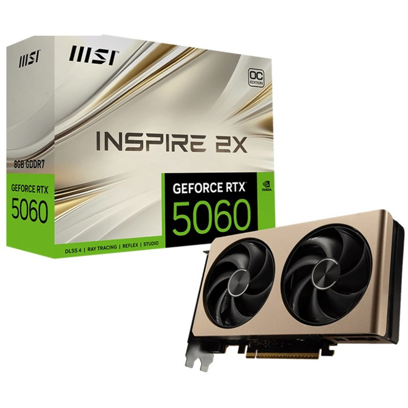 کارت گرافیک ام اس آی مدل RTX 5060 8G INSPIRE 2X OC