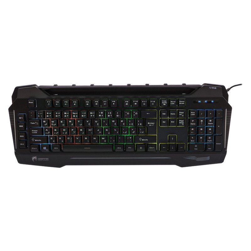 کیبورد گیمینگ گرین مدل GK702-RGB، Full-Size نورپردازی RGB