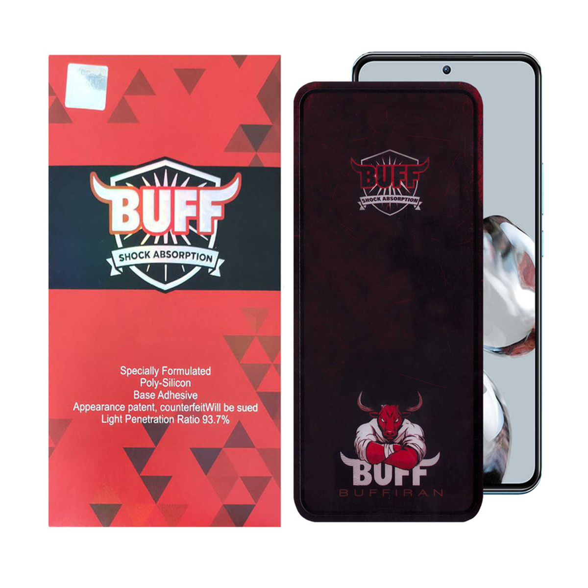 گلس گوشی شیائومی Mi 11T - 12T - 12T Pro بوف مدل Muscle-Bull-مشکی