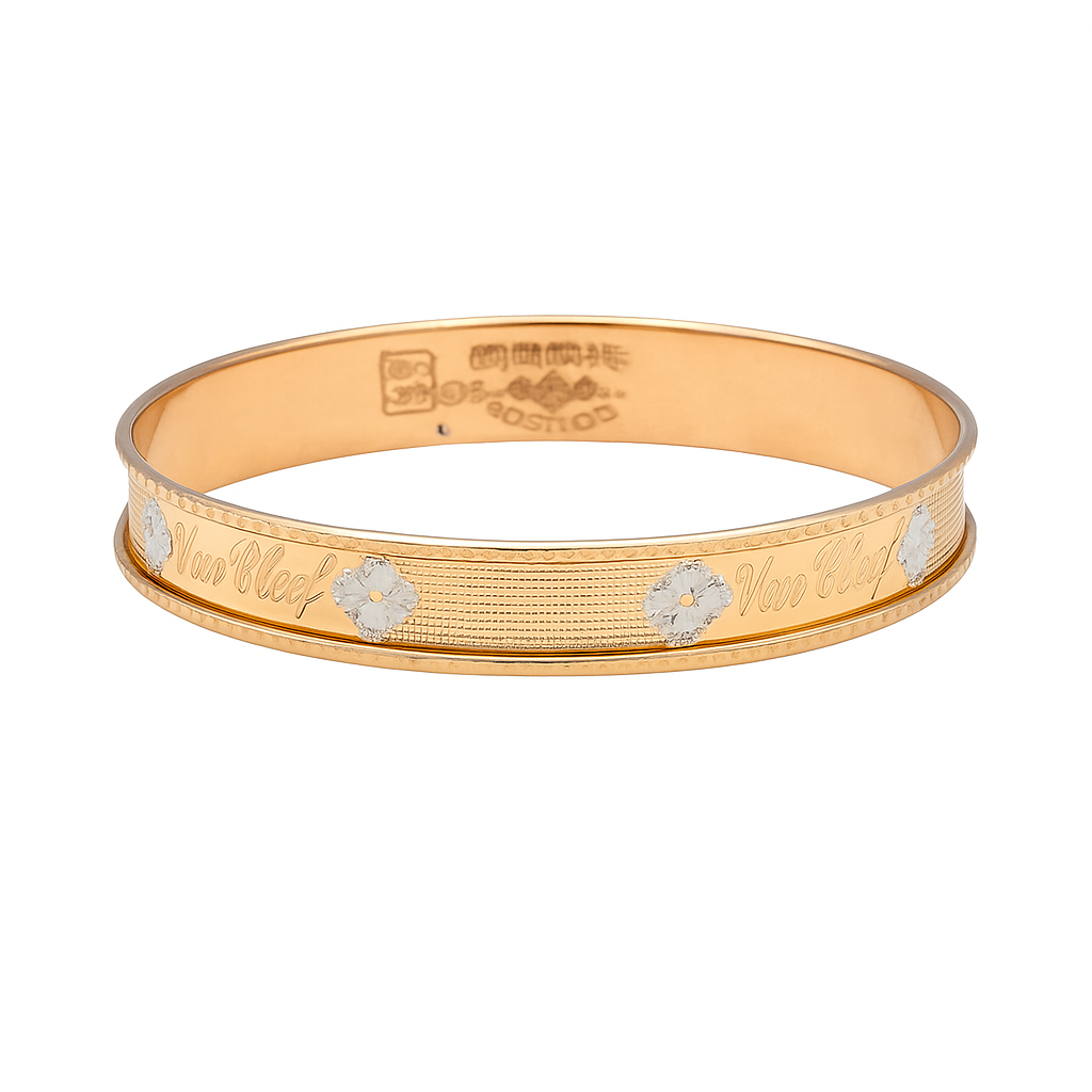 النگو طلا18 عیارگالری طلاعرفان مدل ونکلیف سایز 2