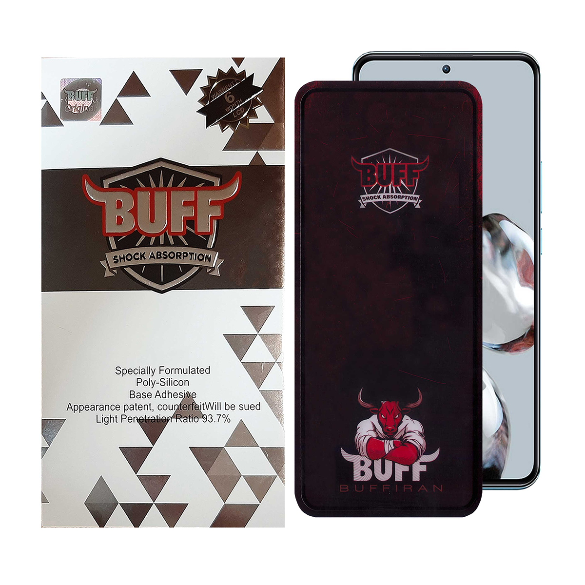 گلس گوشی شیائومی Mi 11T - 12T - 12T Pro بوف مدل Muscle-Bull-G-مشکی