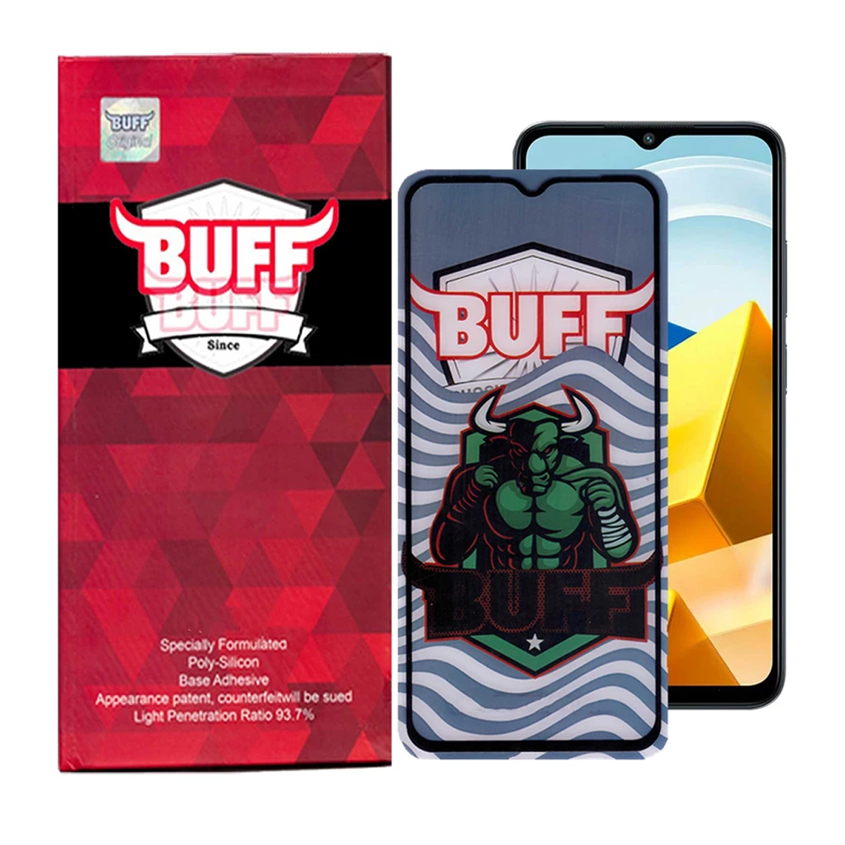 گلس گوشی پوکو M5 - M4 5G بوف مدل Super Power 5D-مشکی