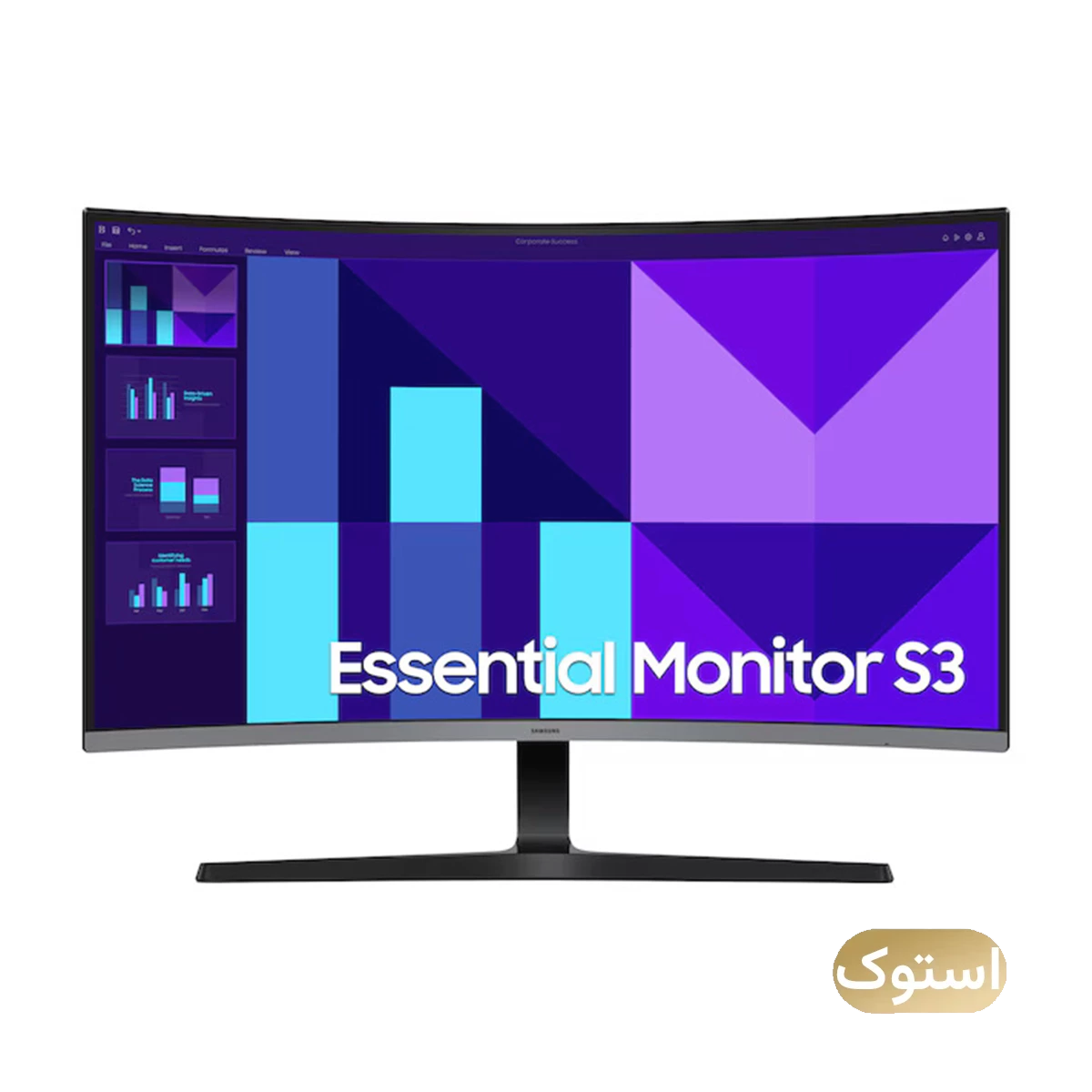 مانیتور خمیده استوک Open Box - سامسونگ مدل Essential S3 LS32D392GA سایز 32 اینچ - مشکی مانیتور خمیده استوک Open Box - سامسونگ مدل Essential S3 LS32D392GA سایز 32 اینچ - مشکی