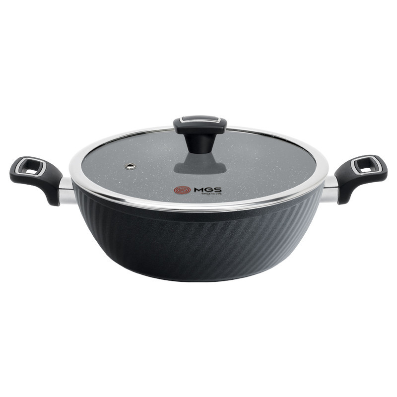 تابه گرانیت ام جی اس مدل فورج سایز 28 تابه گرانیت ام جی اس مدل فورج سایز 28