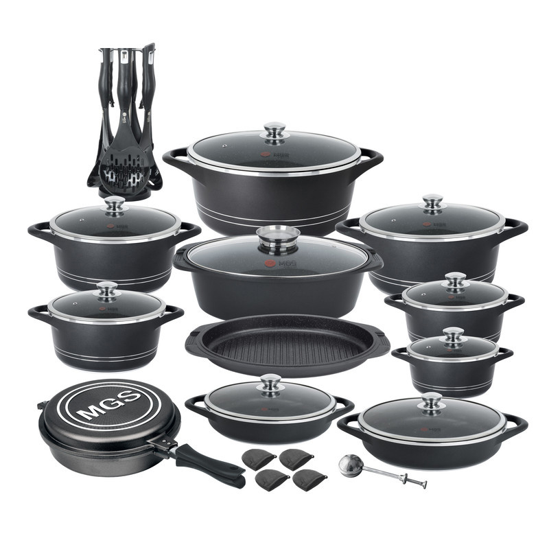 سرویس پخت و پز ام جی اس 33 پارچه طرح ایتالیاB کد 800186