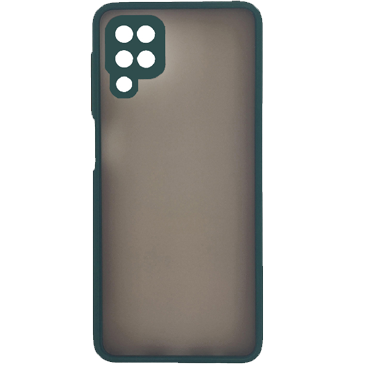 کاور پشت مات محافظ لنزدار مناسب برای گوشی موبایل سامسونگ Galaxy A42-سبز تیره