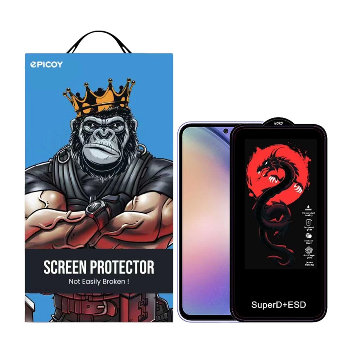 گلس گوشی سامسونگ Galaxy A54 اپیکوی مدل Dragon ESD