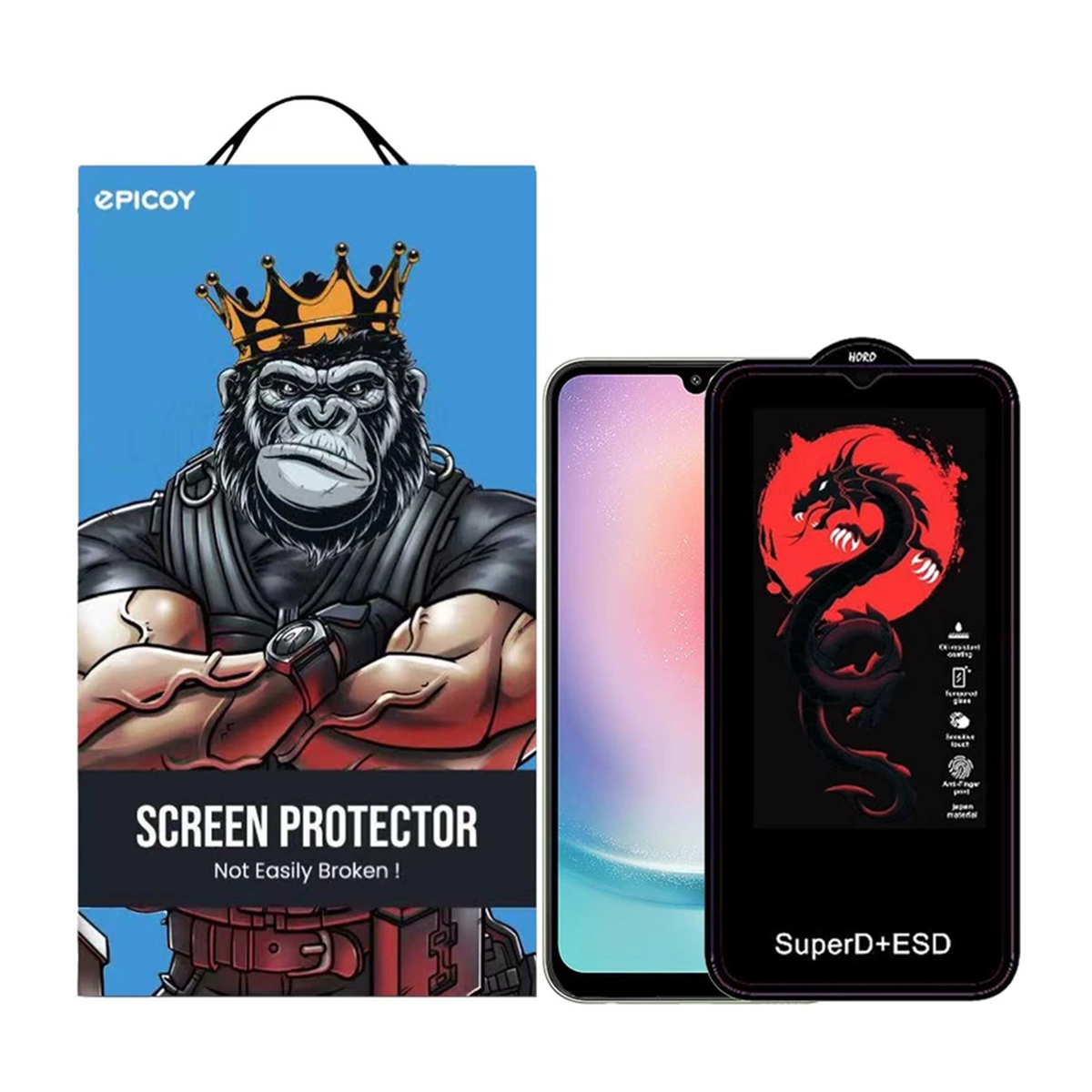 گلس گوشی سامسونگ Galaxy A24 اپیکوی مدل Dragon ESD