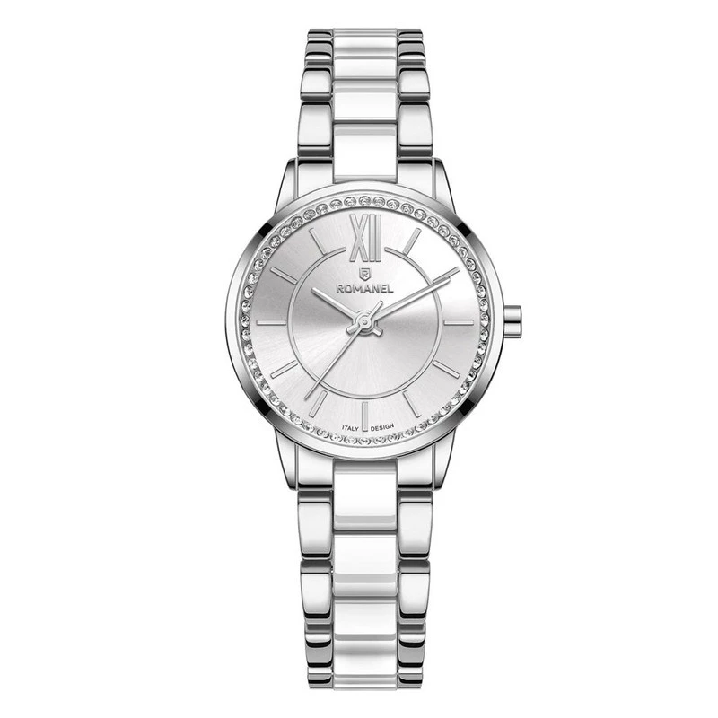 ساعت مچی عقربه ای کوارتز زنانه رومانل مدل RM305001L-A-بدنه نقره ای بند نقره ای 