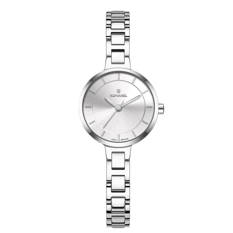 ساعت مچی عقربه ای کوارتز زنانه رومانل مدل RM401001L-A-بدنه نقره ای بند نقره ای 