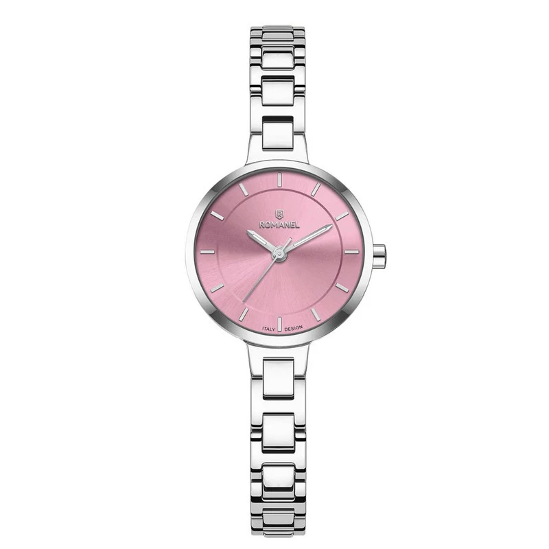 ساعت مچی عقربهای کوارتز زنانه رومانل مدل RM401001L-D-بدنه نقره ای بند نقره ای 