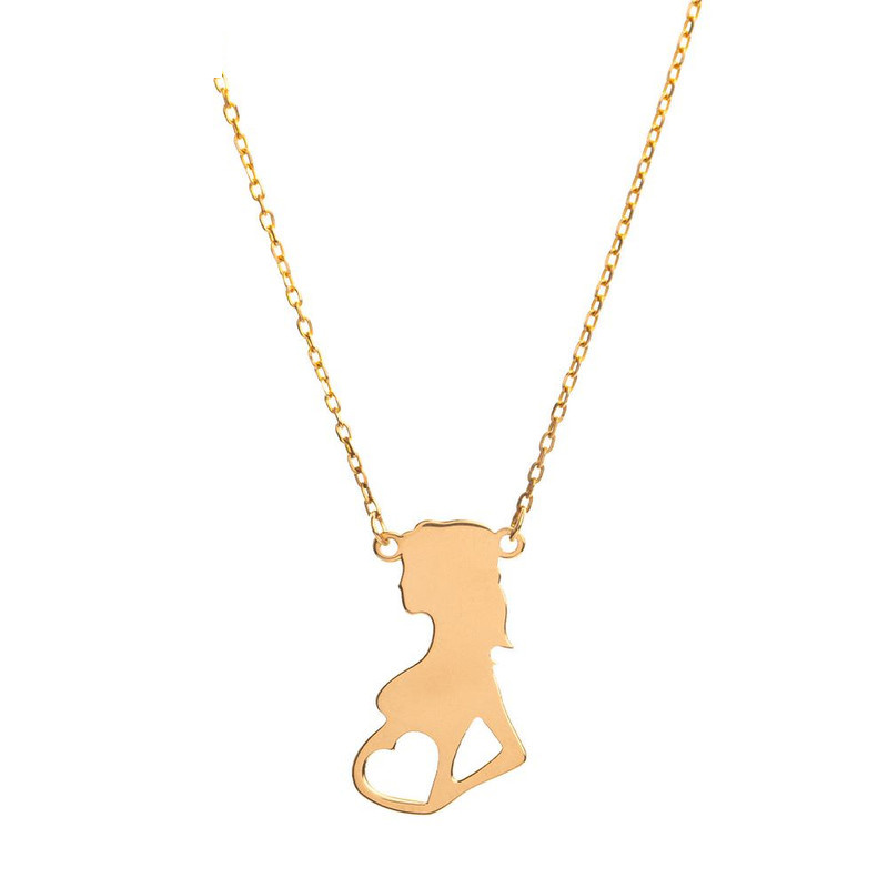 گردنبند طلا با طرح فلامینگو (حلقهای) 18 عیار زنانه گالری قو طلایی مدل مادر باردار و قلب گردنبند طلا با طرح فلامینگو (حلقهای) 18 عیار زنانه گالری قو طلایی مدل مادر باردار و قلب